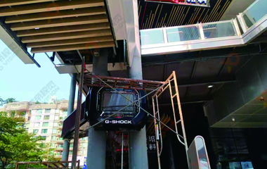 鑫帝視覺創(chuàng)意LED手表屏在國(guó)慶期間點(diǎn)亮！